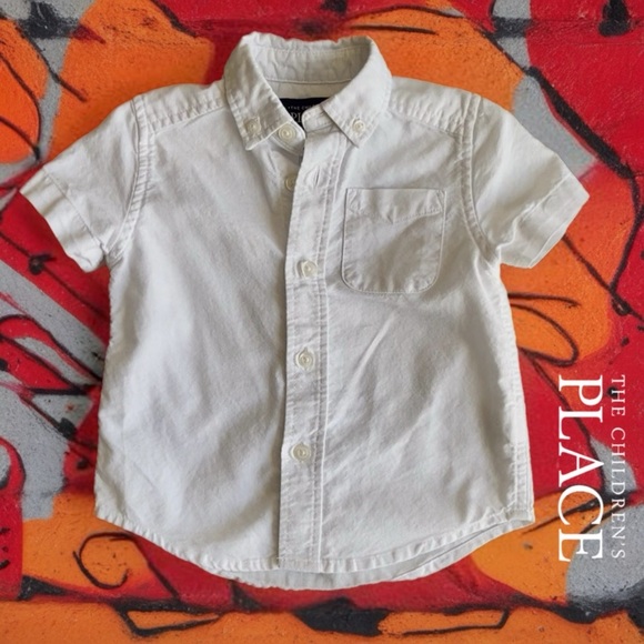 The Children's Place Classic White Button Down Shirt - Picture 2 of 7